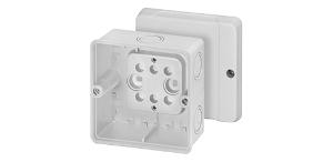 ENCLOS + KNOCKOUTS 98X98X61MM GREY IP65 ENCLOS + KNOCKOUTS 98X98X61MM GREY IP65