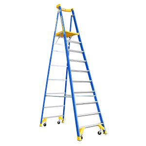 FIBREGLASS PLATFORM LADDER 3.0M 170KG FIBREGLASS PLATFORM LADDER 3.0M 170KG