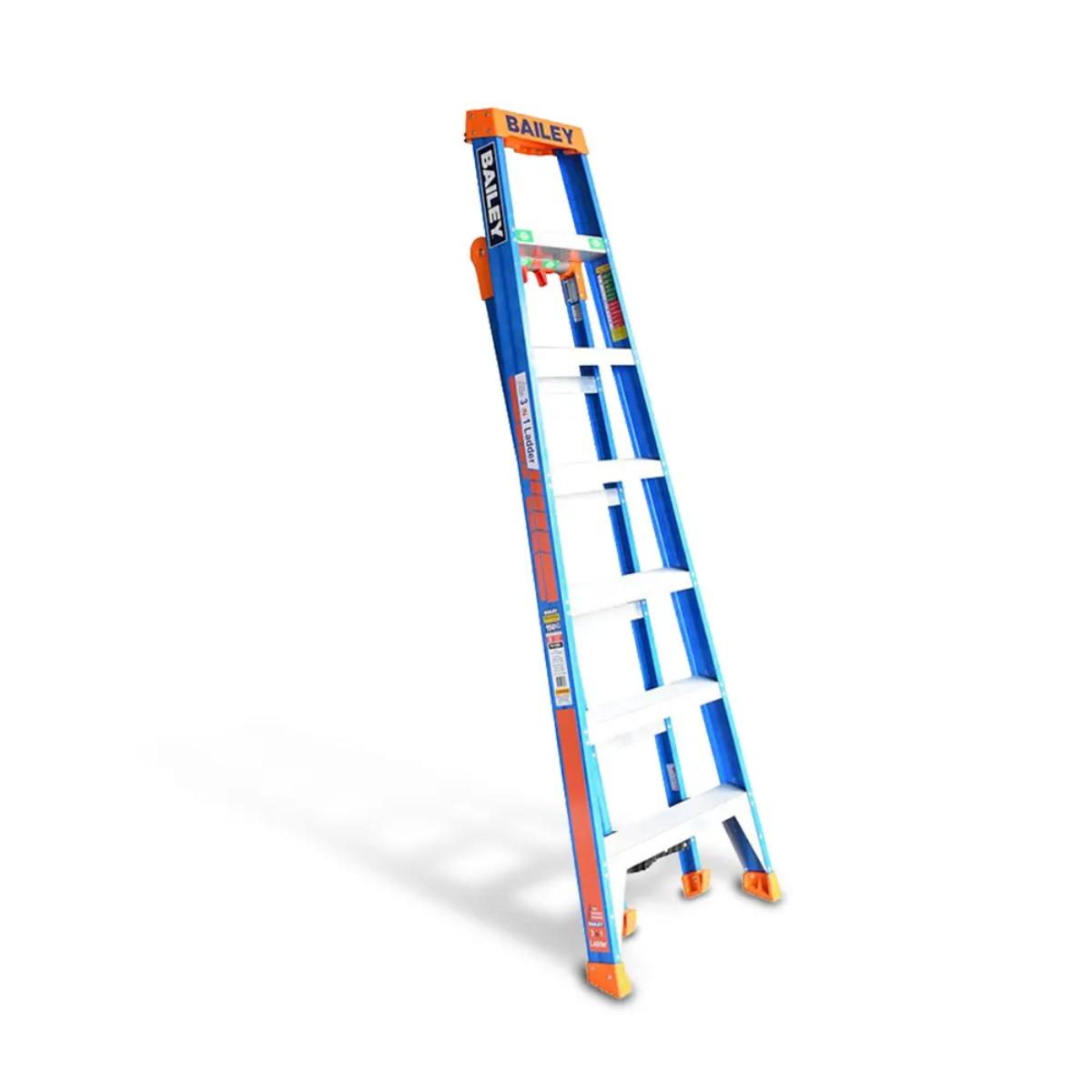 FIBREGLASS 3 IN 1 SLS LADDER 2.1M 150KG