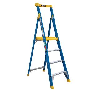 FIBREGLASS PLATFORM LADDER 1.2M 170KG