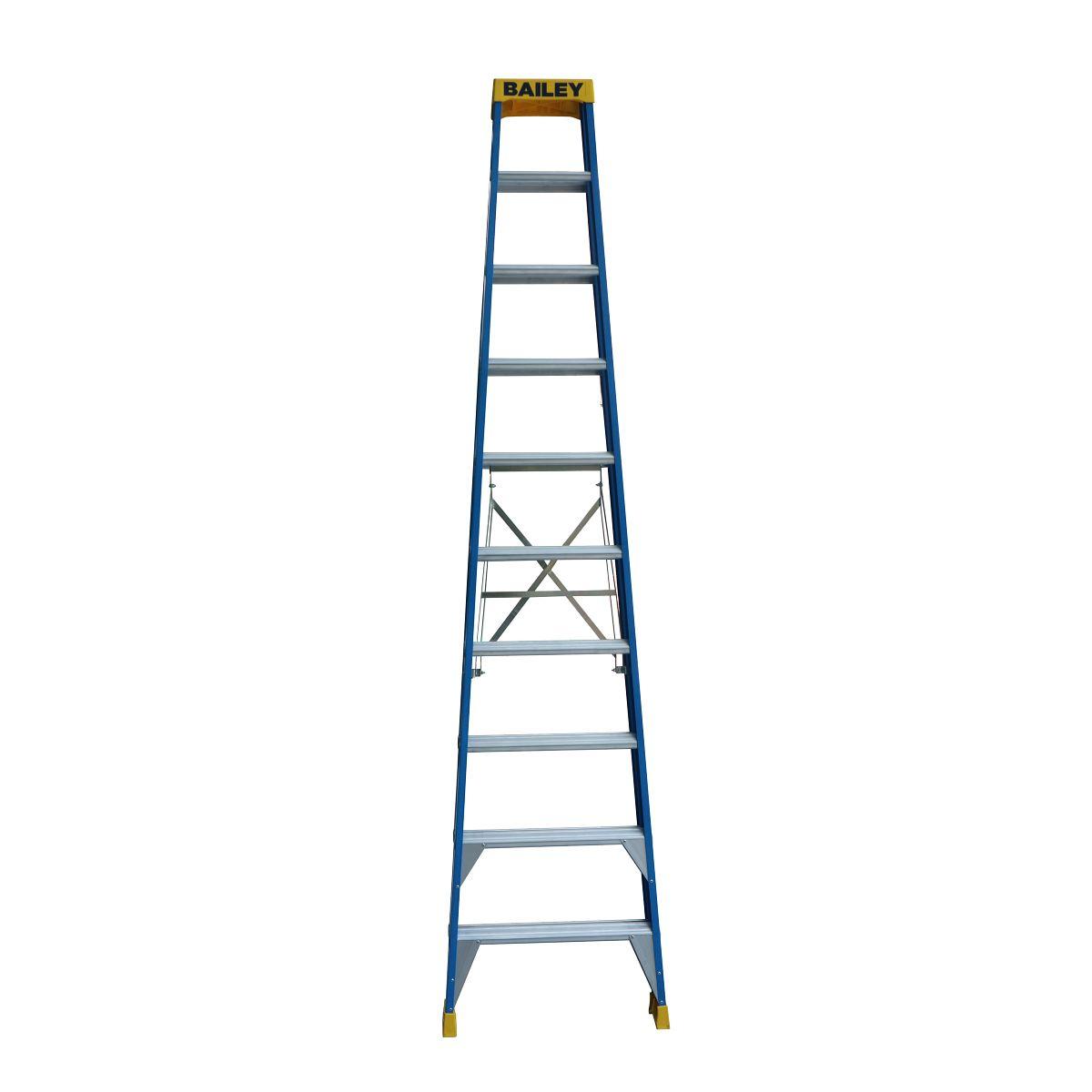 FIBREGLASS DBL SIDE STEP LADDER 3.0M