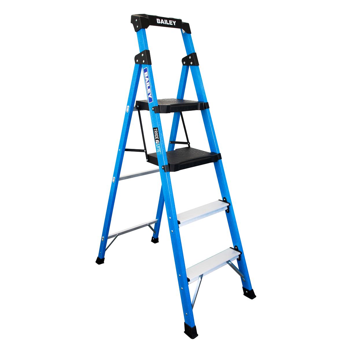 STEP LADDER FG 2 PLATFORM 4 STEP 1.7M