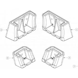 SPARE REPLACEMENT FEET KIT RFSS/FSE/PFS SPARE REPLACEMENT FEET KIT RFSS/FSE/PFS