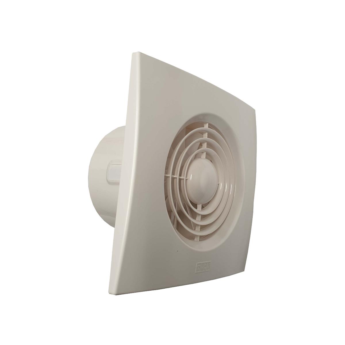 IN-LINE FAN KIT SQ FASCIA 100MM WHITE