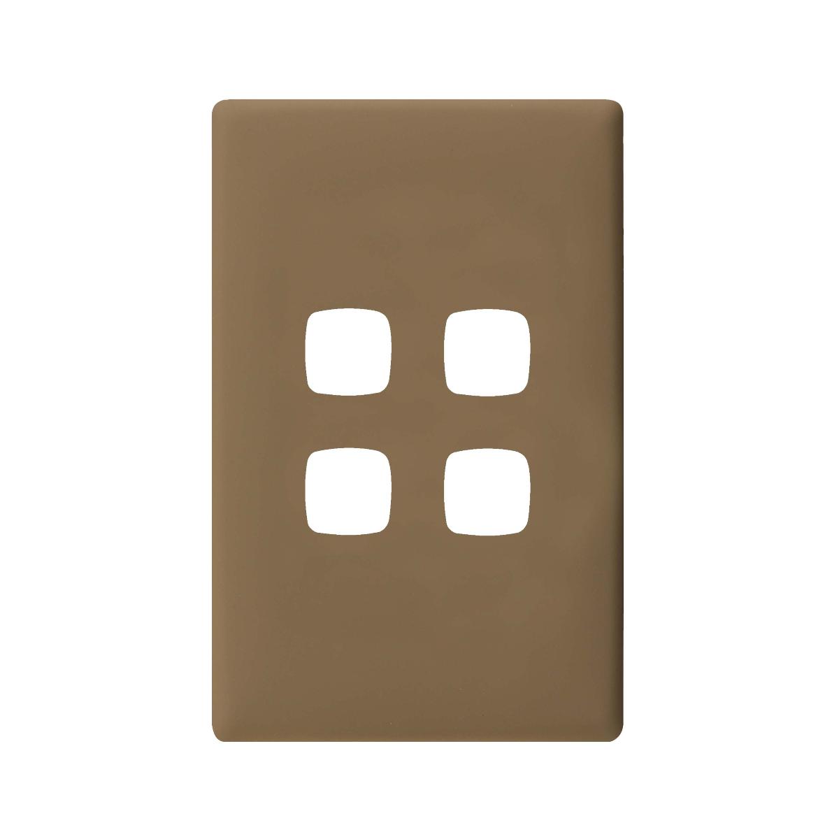 LINEA 4 GANG HORIZONTAL SWITCH WHITE