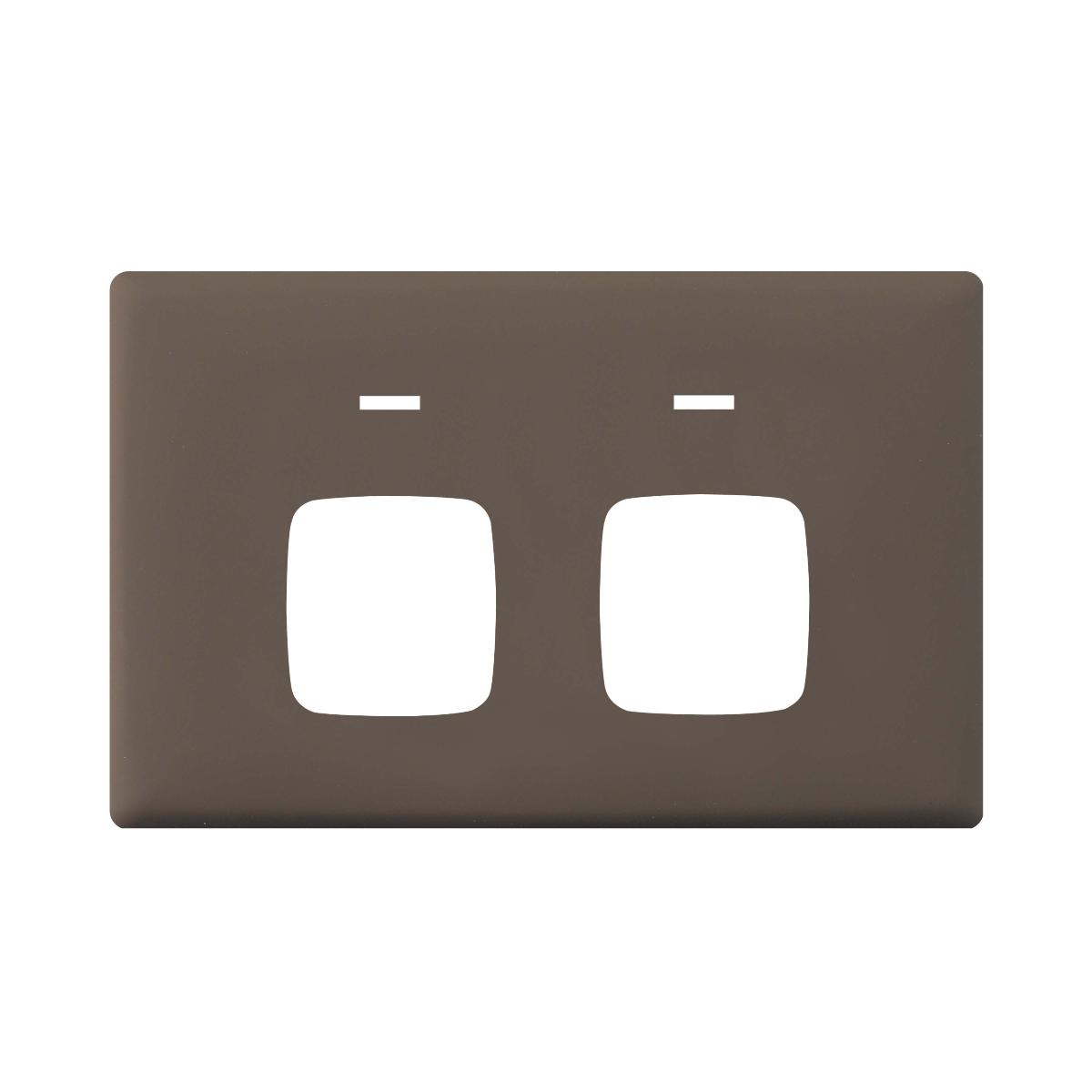 PLATE LINEA 6 GANG COVER ONLY WHITE