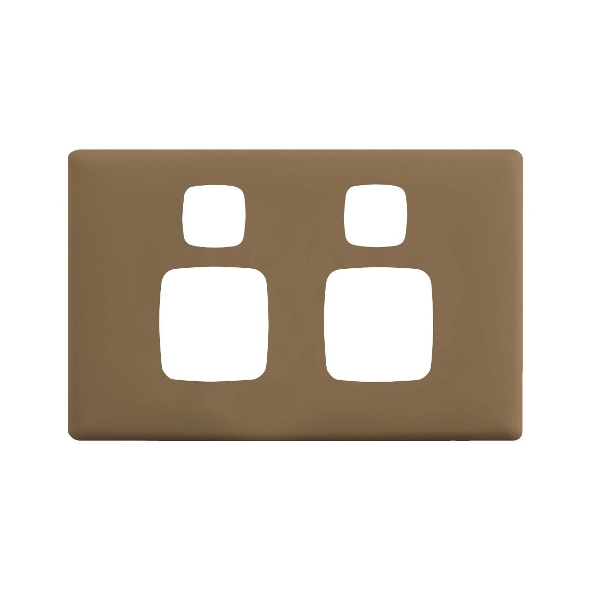 GPO LINEA DOUBLE GPO E/SHUTT WHITE