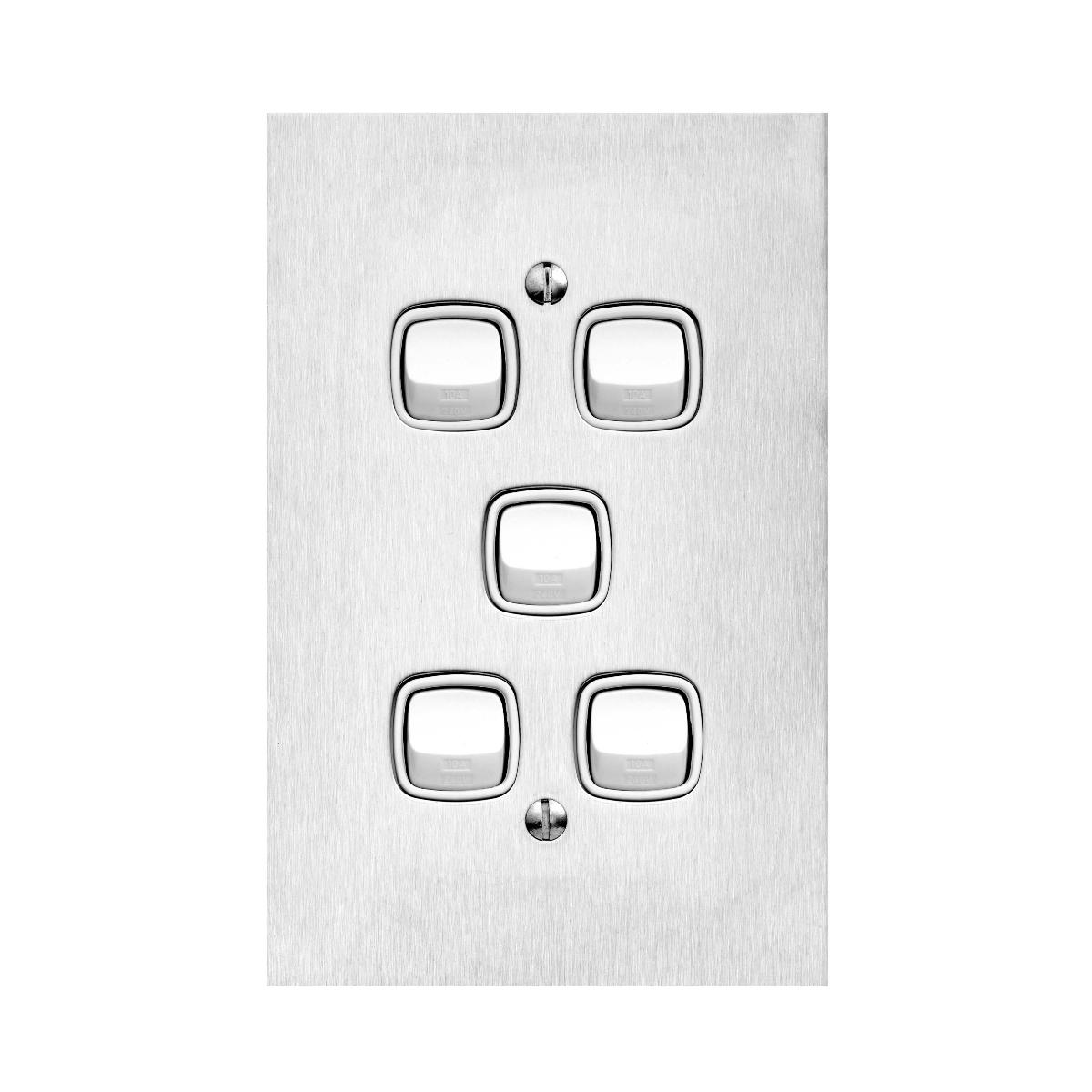 ARCHITECTUAL METAL 4 GANG GRID AND PLATE