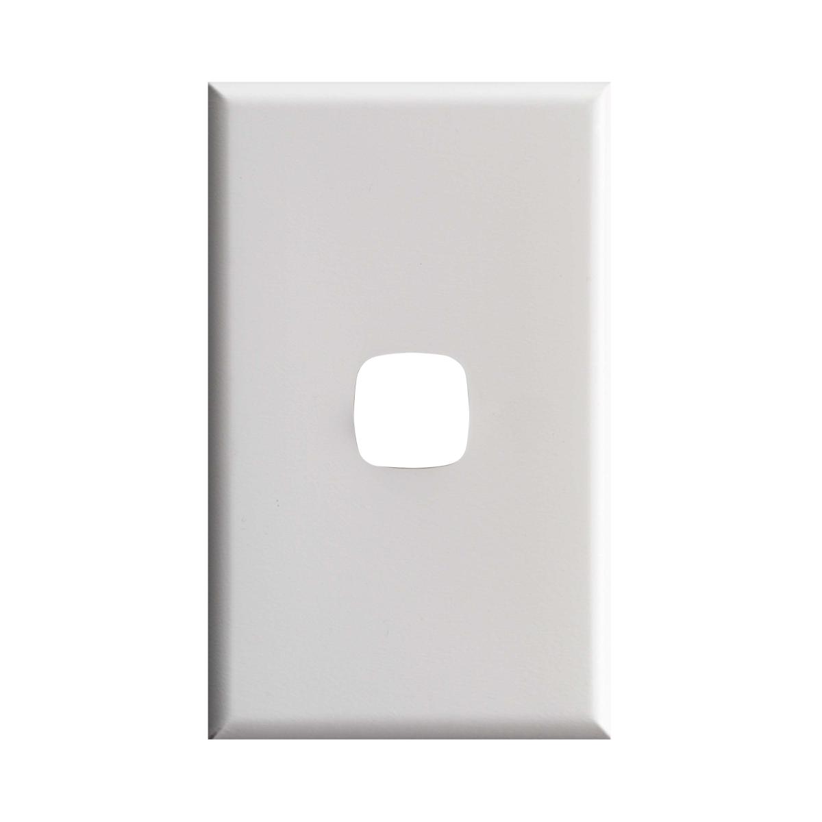 PLATE GRID & COVER XLP 1 GANG WHITE