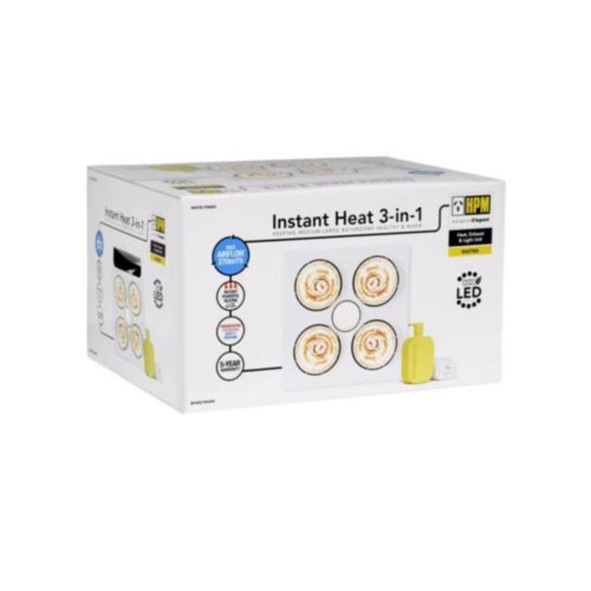 BATHROOM HEATER 4 HEAT LAMP WITH 7W LED