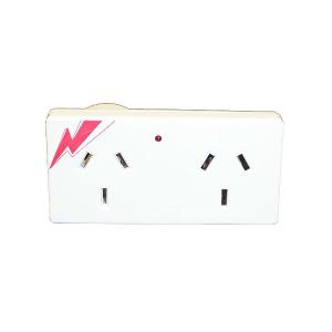 DOUBLE ADAPTOR SLIMLINE SURGE PROTECTED DOUBLE ADAPTOR SLIMLINE SURGE PROTECTED