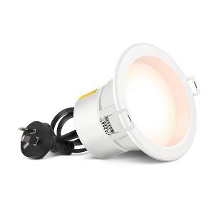 LED D/LIGHT 7W CCT 90MM C/O WHITE