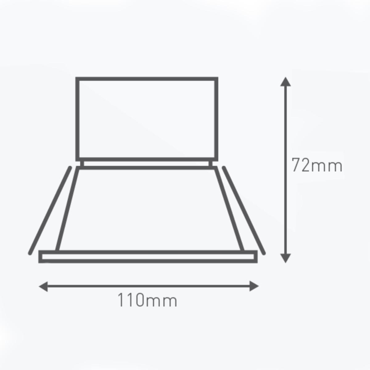 LED D/LIGHT 7W CCT 90MM C/O WHITE