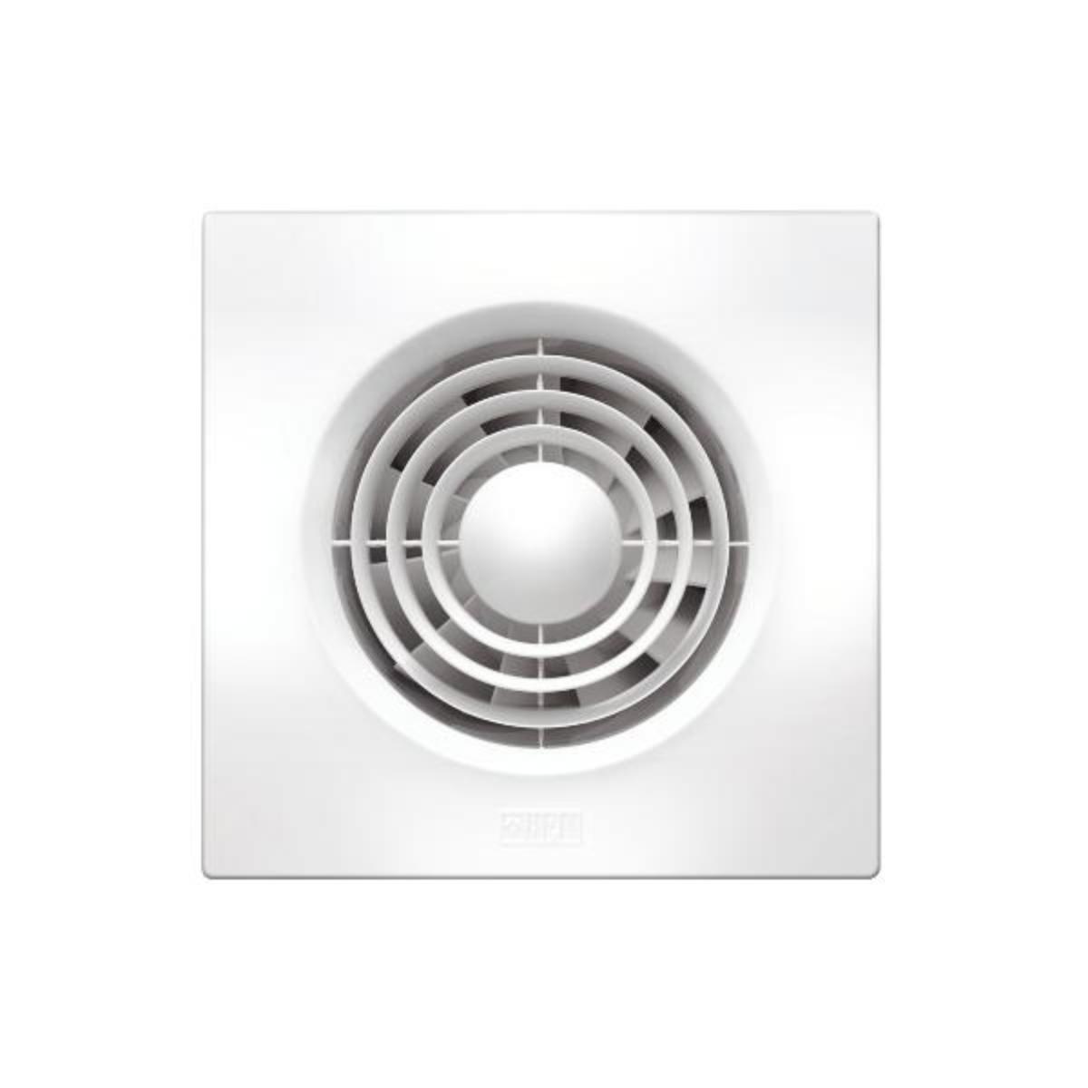 EXHAUST FAN SLIMLINE SQ WALL 100MM WHT