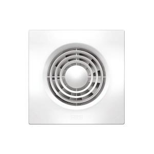 EXHAUST FAN SLIMLINE SQ WALL 100MM WHT