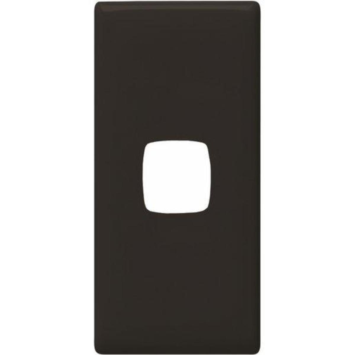 LINEA 1 GANG ARCHITRAVE COVERPLATE BLACK