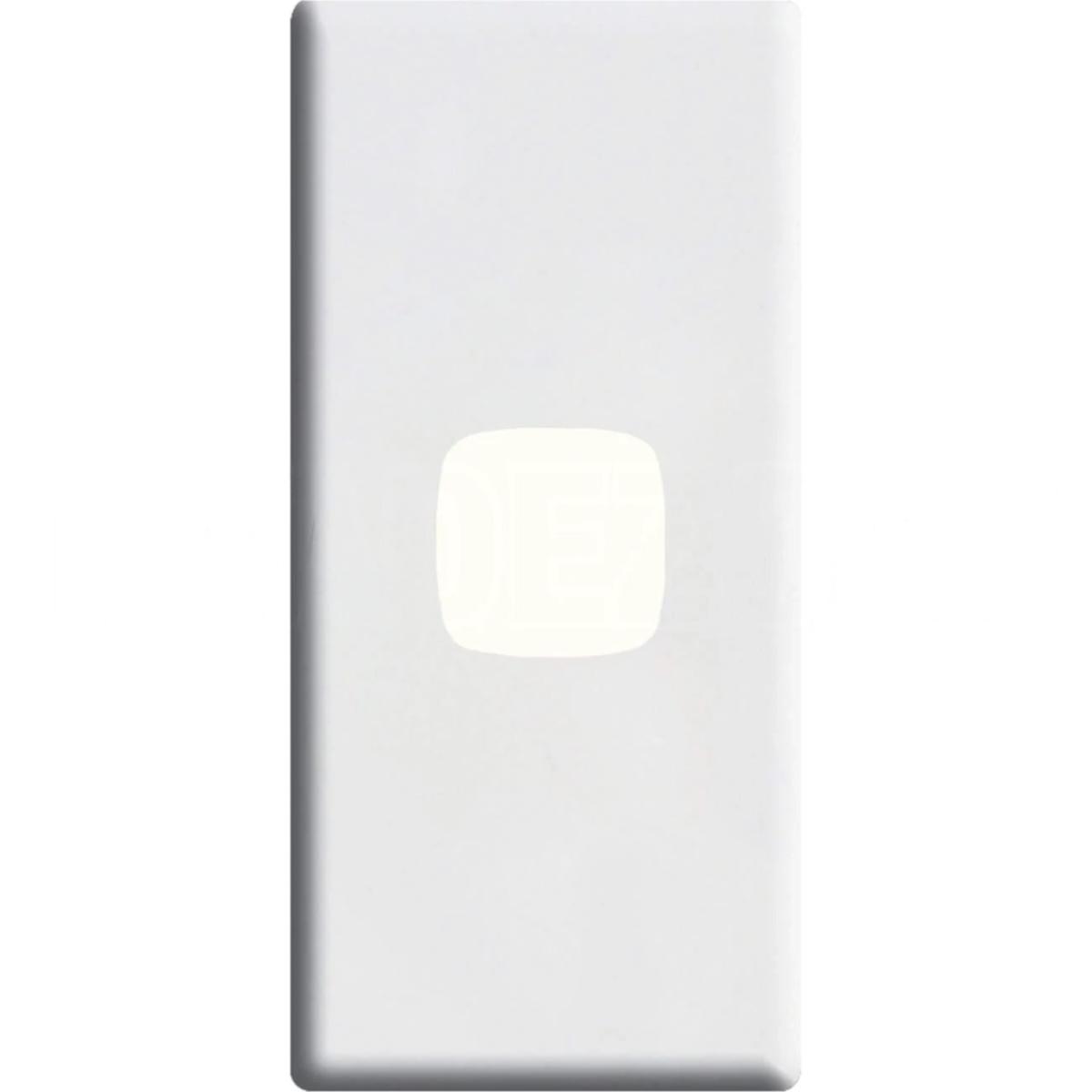 LINEA 1 GANG ARCHITRAVE COVERPLATE WHITE