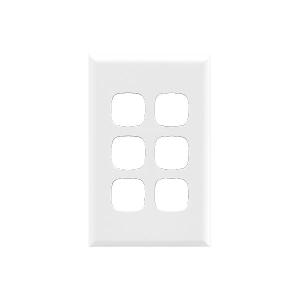 COVER ONLY XL 6 GANG WHITE COVER ONLY XL 6 GANG WHITE