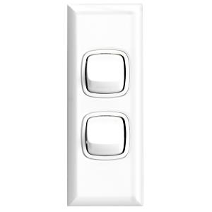 SWITCH XL 2G 10A ARCHITRAVE WHITE SWITCH XL 2G 10A ARCHITRAVE WHITE