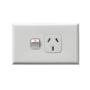 GPO XLP SGL 10A 240VAC WHITE GPO XLP SGL 10A 240VAC WHITE