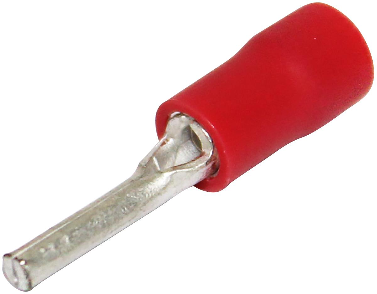 PIN CONNECTOR RED SINGLE GRIP PK/100