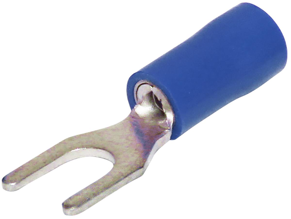 INSULAT FORK LUG S/G BLUE M4 STUD 100PK