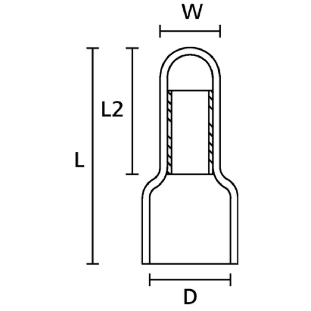 INSULATED CLOSED END CONN 4.0-6.0MM 25PK