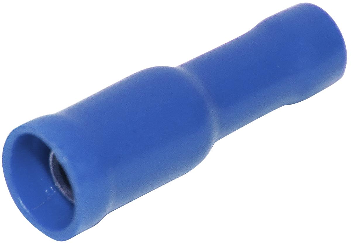 INSUL FEMALE BULLET D/G BLUE 4MM 100PK