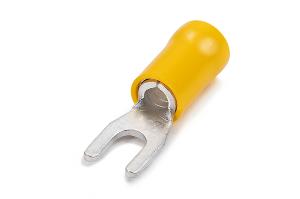 INSUL FORK LUG D/G YELLOW 3MM STUD 50PK INSUL FORK LUG D/G YELLOW 3MM STUD 50PK