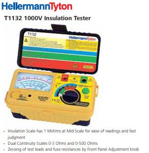 ANALOGUE INSULATION TESTER 1000V MEGGER