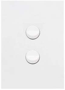 FINESSE ROCKER SWITCH 16A 2WAY 2G M/WHT FINESSE ROCKER SWITCH 16A 2WAY 2G M/WHT