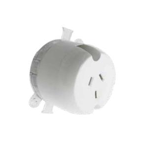 SINGLE SURFACE SOCKET 3PIN 10A WHITE