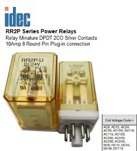 RELAY 2PDT 110VAC 10AMP OCTAL RELAY 2PDT 110VAC 10AMP OCTAL