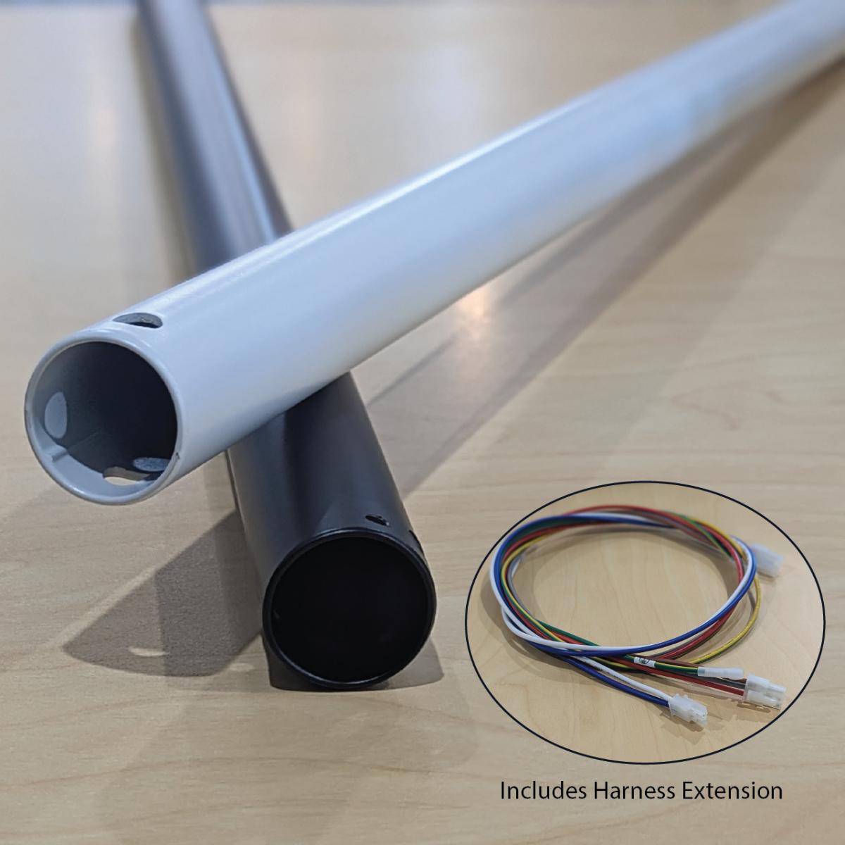 WHITE 700MM C/FAN DOWNROD MAGNETIC II