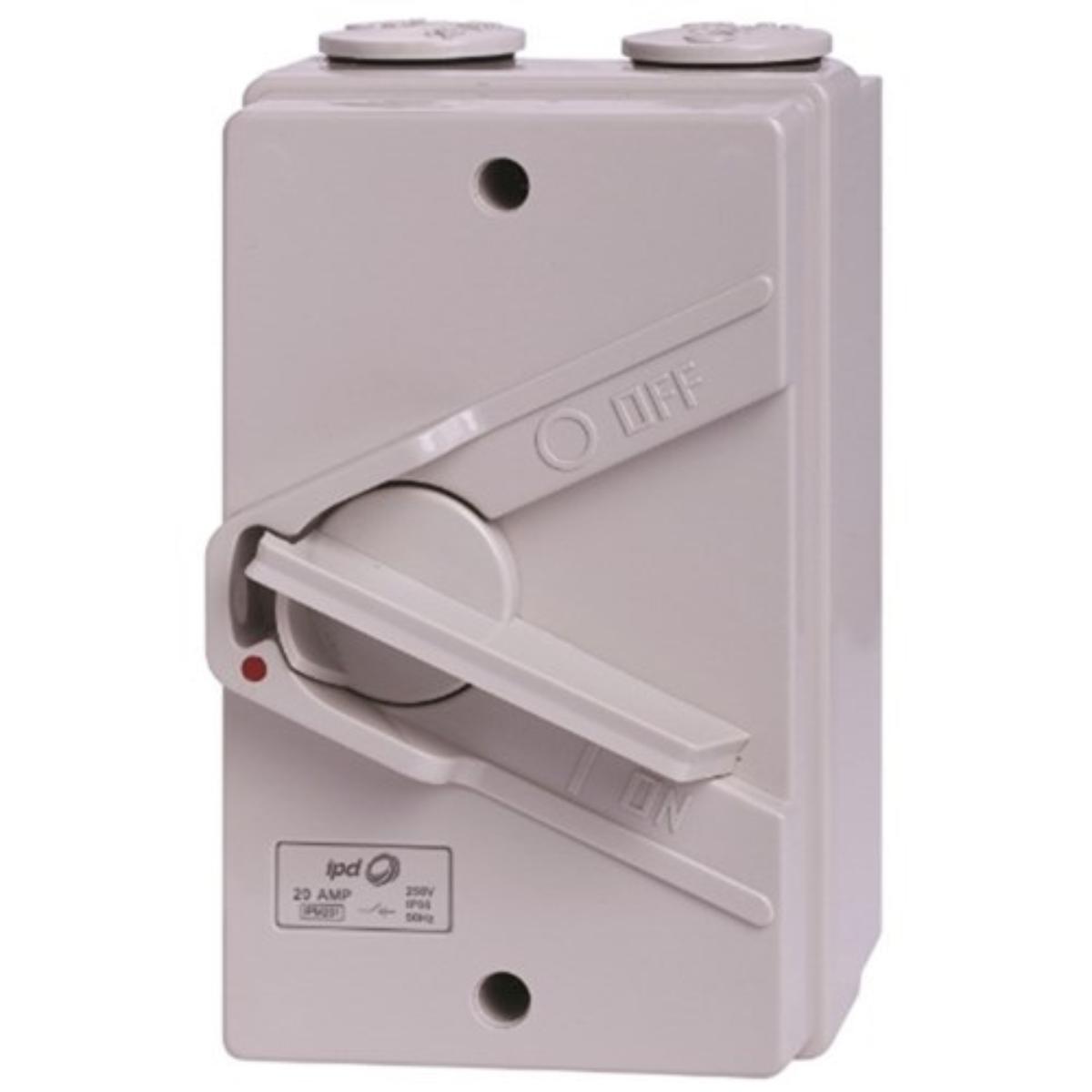 W/P ISOLATOR MID IP66 20A 1POLE GREY