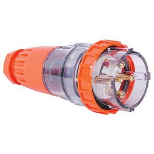 PLUG STRAIGHT 5 PIN ROUND 32AMP ORANGE PLUG STRAIGHT 5 PIN ROUND 32AMP ORANGE