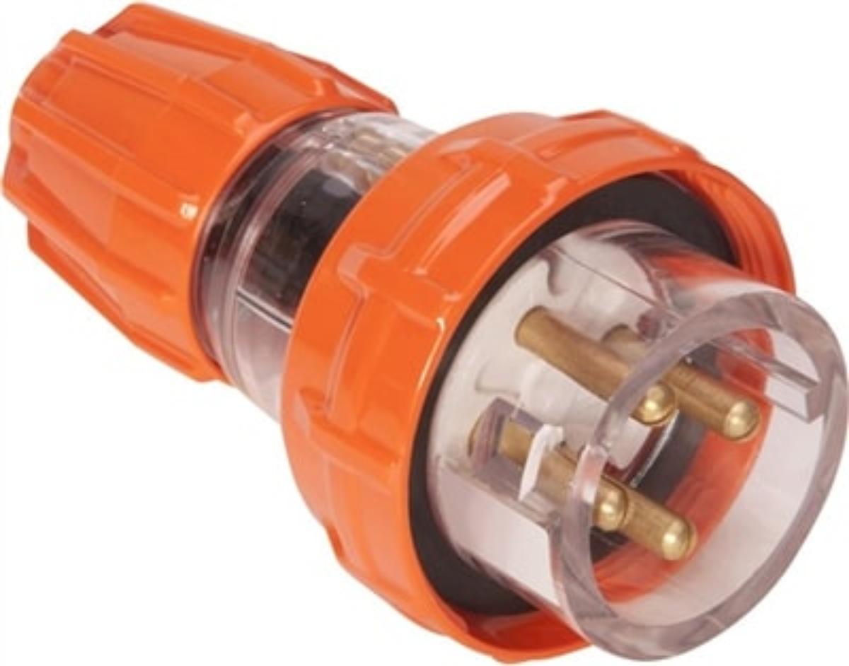 ISO PLUG TOP STRAIGHT 3PH 4RND PINS 20A