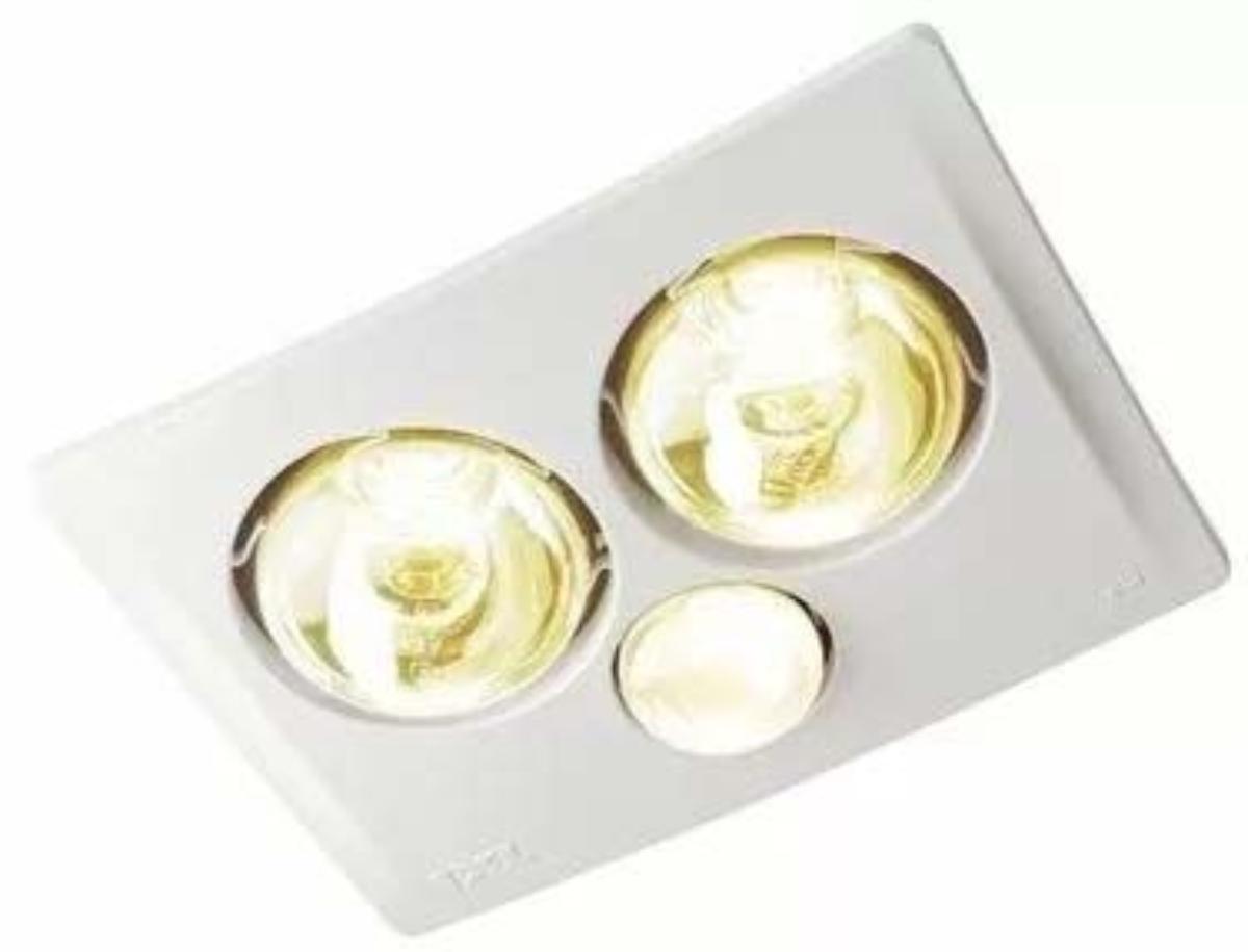 BATHROOM FAN LGT HEAT DUCTED TRIUMPH 2H