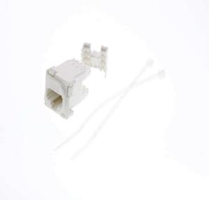 CAT5E JACK 8P8C WHITE (10PK)