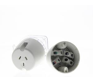 SINGLE SURFACE SOCKET 10A 3PIN WHITE SINGLE SURFACE SOCKET 10A 3PIN WHITE