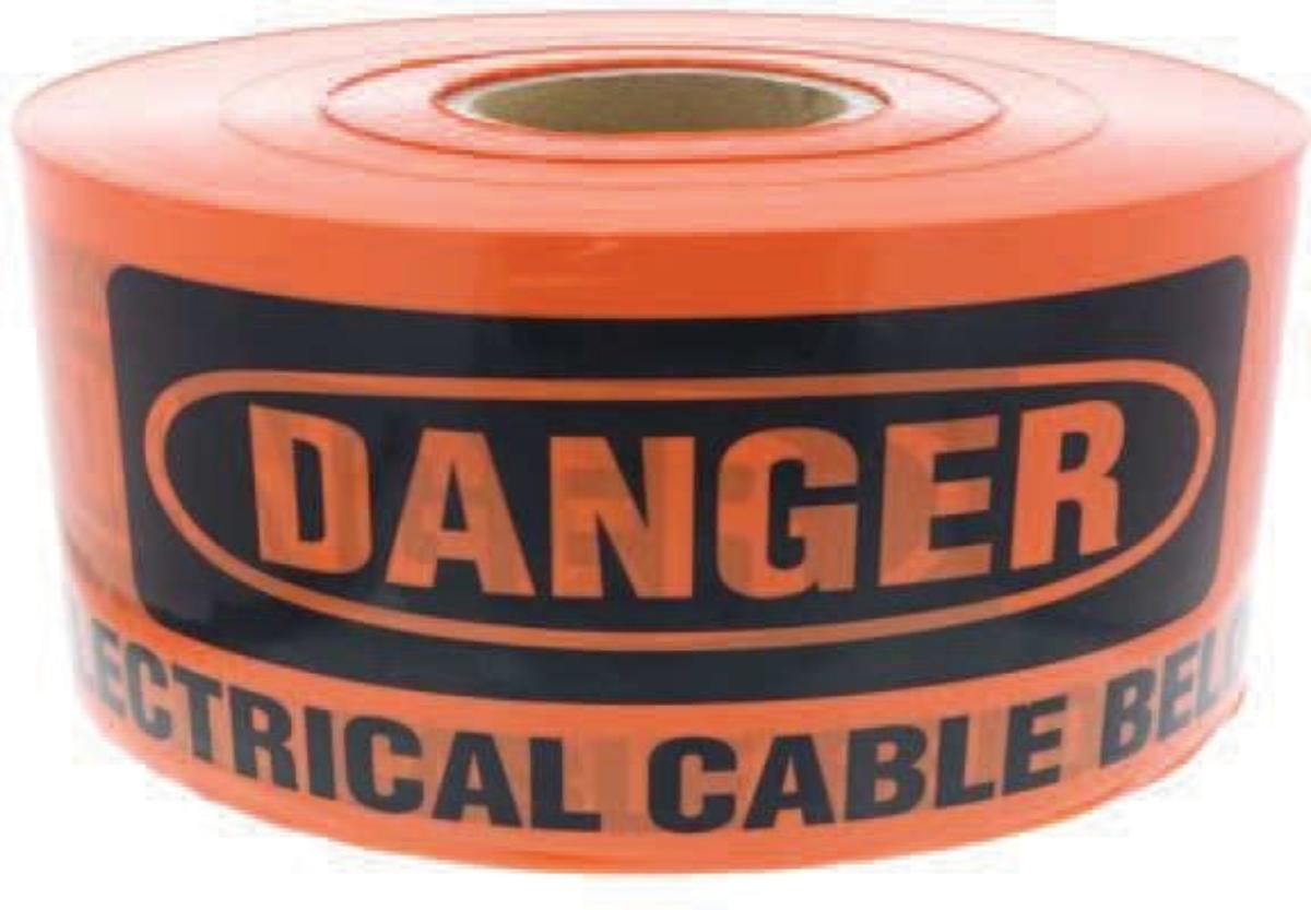 U/G WARNING TAPE 150MM X 500M ORANGE