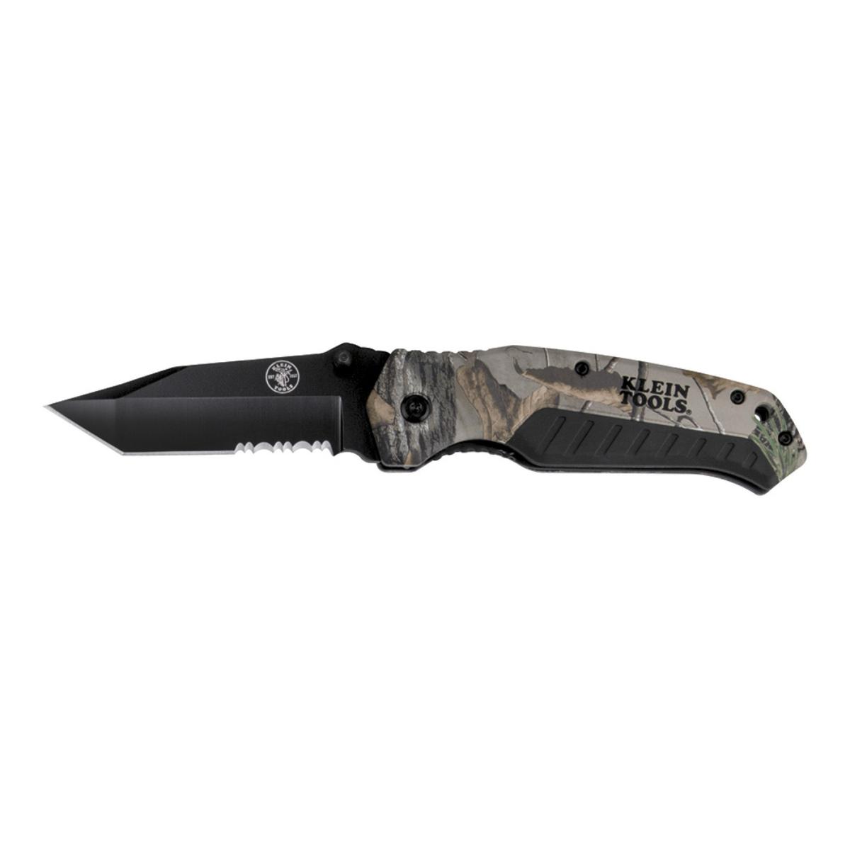 CAMO REAL TREE TANTO BLADE POCKET KNIFE