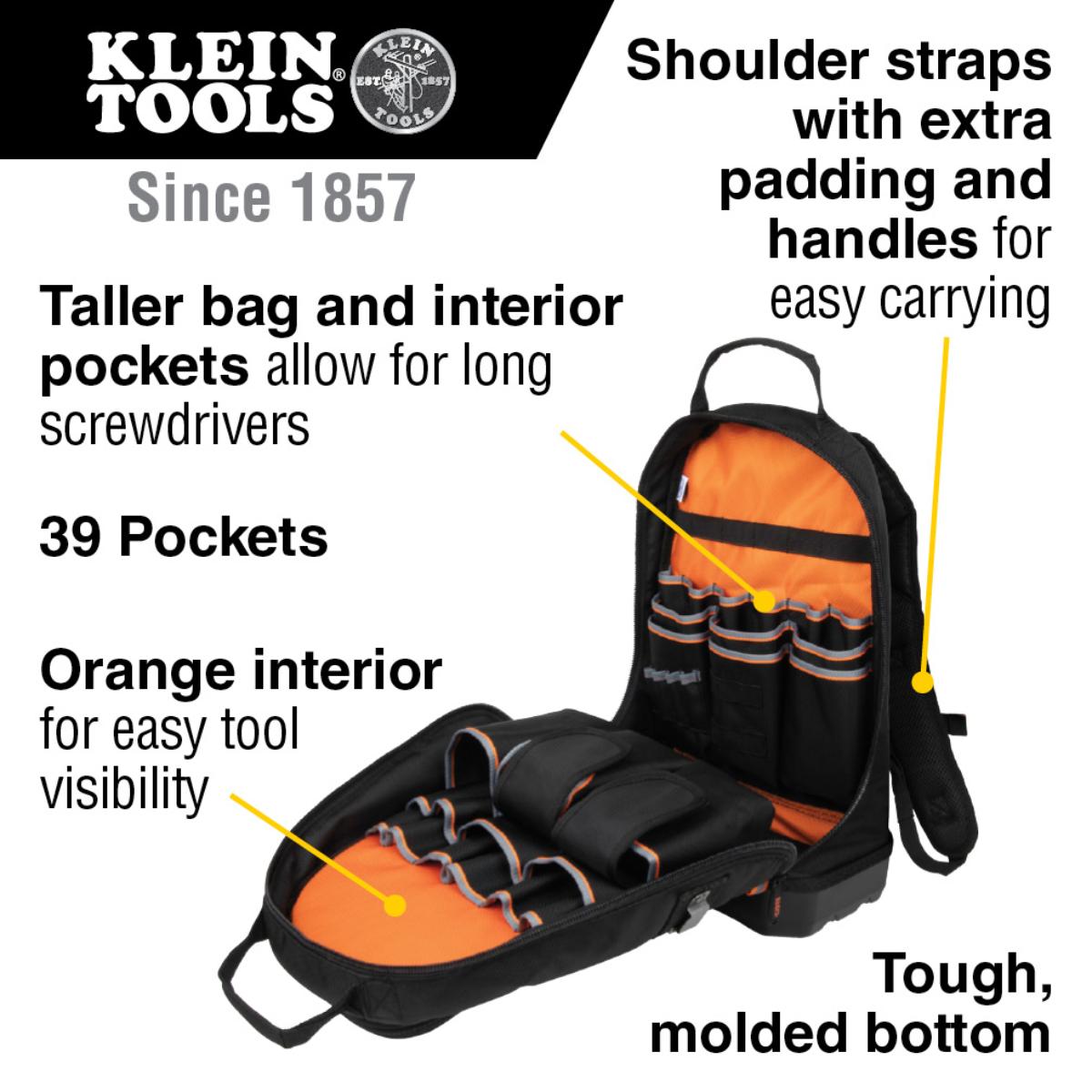 TRADESMAN PRO BACKPACK TOOL BAG 39 POCK