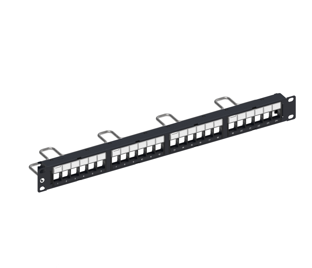 24 PORT DISCREET PATCHPANEL SL UTP 1RU