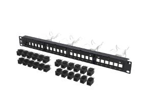 24PORT CAT6A PATCHPANEL UTP 1RU COMPLETE 24PORT CAT6A PATCHPANEL UTP 1RU COMPLETE