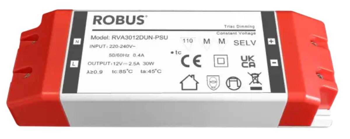 LED STRIP DRVER VEGAS 12V 30W TRIAC IP67