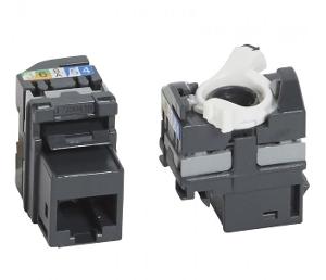 CAT5E RJ45 UTP KEYSTONE JACK BLACK CAT5E RJ45 UTP KEYSTONE JACK BLACK