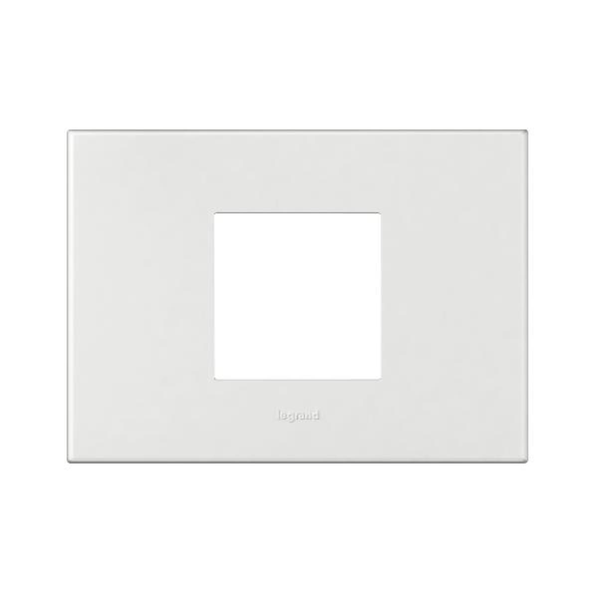 ARTEOR PLATE 2MOD SQUARE HORIZ WHITE