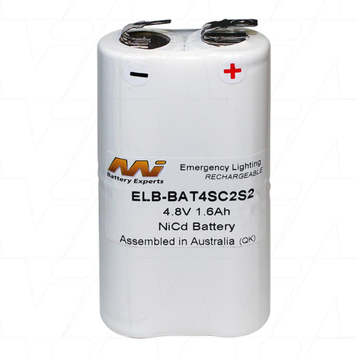 BATTERY PACK WIDE 4 SUB C NICAD + MNT PL