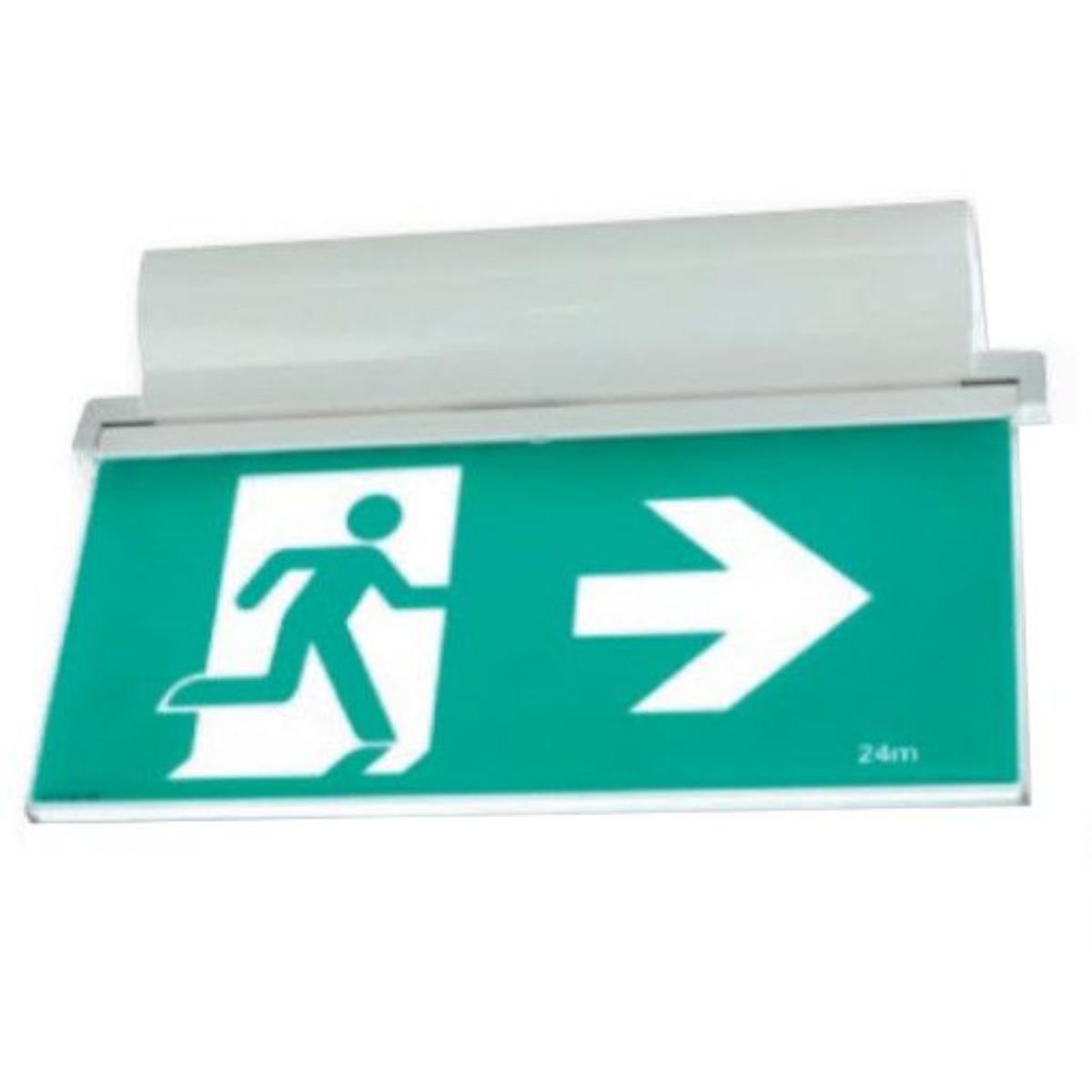 AXIOM LED EMERG EXIT E2 EDGELIGHT STR SM